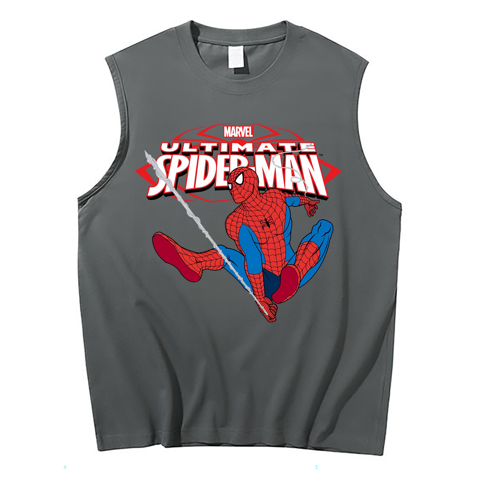 Spider Man スパイダーマン コットン100％タンクトップ（フロントプリント）